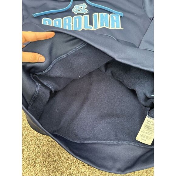 UNC Champion Carolina Pullover Hoodie Sweatshirt North Carolina Navy Blue Mens M - Picture 8 of 11
